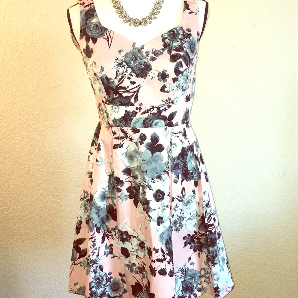 ModCloth dress 60s water color roses